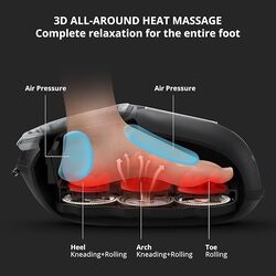 Foot Massager with Heat, Deep Kneading, Plantar Fasciitis Relief, Adjustable Intensity, Multi-Level Settings